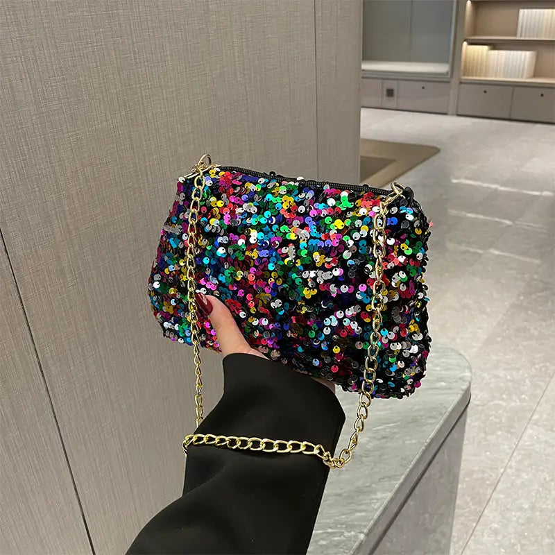 Colorful Sequins Crossbody Bag