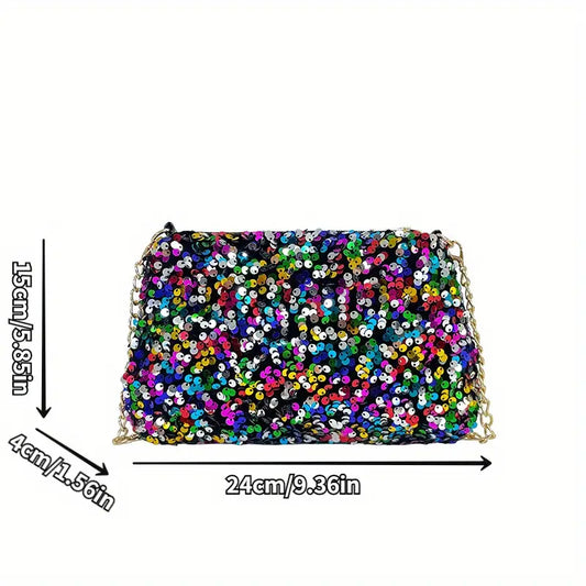 Colorful Sequins Crossbody Bag