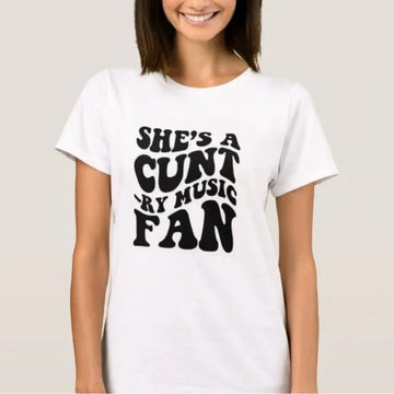 Handmade Graphic "Count-ry Music" Women’s Short Sleeve T-shirt