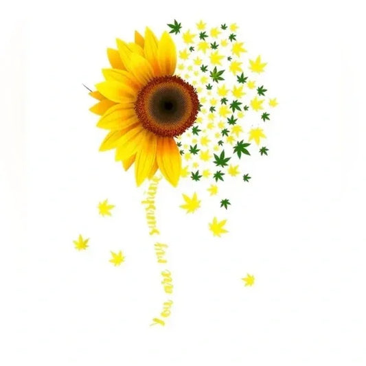 Handmade Graphic Women's “ 420 sunflower” Short Sleeve T-shirt